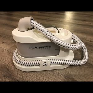 rowenta is1430 pro compact garment and fabric steamer with accessories